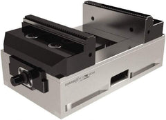 Schunk - 160mm Jaw Width, 480mm Max Jaw Opening, 50mm Throat Depth, Manual Precision Self Centering Vise - Eagle Tool & Supply