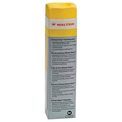 WALTER Surface Technologies - 1,300 g Polishing Compound - Compound Grade Fine, Grade 0, Yellow, For Fine Polishing, Use on Stainless Steel & Aluminum - Eagle Tool & Supply