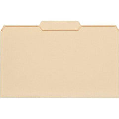 UNIVERSAL - 9-5/8 x 14-3/4", Legal, Manila, File Folders with Top Tab - 11 Point Stock, 1/3 Tab Cut Location - Eagle Tool & Supply