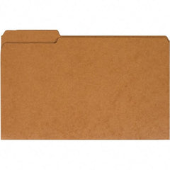 UNIVERSAL - 9-5/8 x 14-3/4", Legal, Kraft, File Folders with Top Tab - 11 Point Stock, 1/3 Tab Cut Location - Eagle Tool & Supply