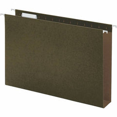 UNIVERSAL - 9-5/8 x 14-3/4", Legal, Standard Green, Hanging File Folder - 11 Point Stock, 1/5 Tab Cut Location - Eagle Tool & Supply