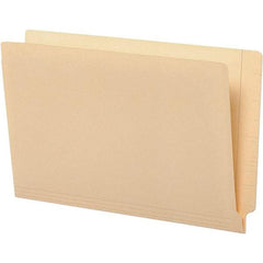 UNIVERSAL - 9-5/8 x 14-3/4", Legal, Manila, File Folders with End Tab - 11 Point Stock, Straight Tab Cut Location - Eagle Tool & Supply