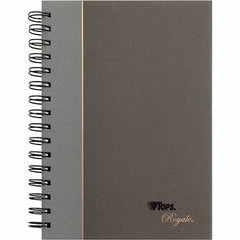 TOPS - 96 Sheet, 5-1/4 x 8 1/4", Legal/Wide (Style) Business Notebook - Black & Gray - Eagle Tool & Supply