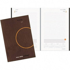 AT-A-GLANCE - 12 Sheet, 6 x 9", Planning Notebook - Dark Gray & Orange - Eagle Tool & Supply