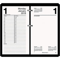 AT-A-GLANCE - 730 Sheet, 4-1/2 x 8", Calendar Refill - White - Eagle Tool & Supply