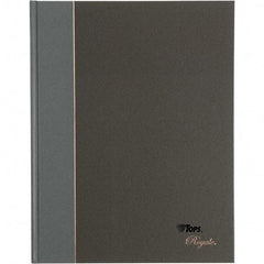 TOPS - 96 Sheet, 10-1/2 x 8", Legal/Wide (Style) Business Notebook - Black & Gray - Eagle Tool & Supply