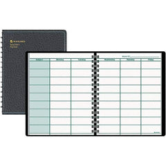 AT-A-GLANCE - 52 Sheet, 8-1/2 x 10-7/8", Teacher's Planner - Black - Eagle Tool & Supply