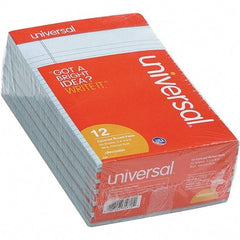 UNIVERSAL - 50 Sheet, 5 x 8", Narrow Note Pad - Blue - Eagle Tool & Supply
