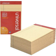 UNIVERSAL - 50 Sheet, 5 x 8", Narrow Note Pad - Ivory - Eagle Tool & Supply