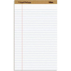 TOPS - 50 Sheet, 8-1/2 x 14", Legal/Wide (Style) Legal Pad - White - Eagle Tool & Supply
