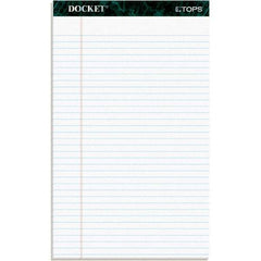TOPS - 50 Sheet, 8-1/2 x 14", Legal/Wide (Style) Writing Pad - White - Eagle Tool & Supply