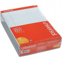 UNIVERSAL - 50 Sheet, 8-1/2 x 11", Legal (Style) Note Pad - Blue - Eagle Tool & Supply