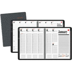 AT-A-GLANCE - 128 Sheet, 8-1/4 x 11", Weekly/Monthly Appointment Book - Black - Eagle Tool & Supply