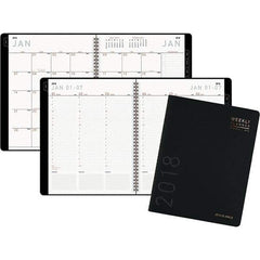 AT-A-GLANCE - 160 Sheet, 8-1/4 x 10-7/8", Weekly/Monthly Planner - Black - Eagle Tool & Supply