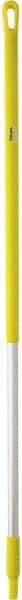 Vikan - 51 x 1-1/4" Aluminum Squeegee Handle - European Threaded Connection, Yellow - Eagle Tool & Supply