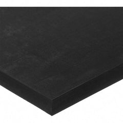 Value Collection - 6" Long, 6" Wide, Viton Rubber Foam Sheet - 75A Durometer, Black, -10 to 400°F, 1,000 psi Tensile Strength, High Temp Adhesive Backing - Eagle Tool & Supply