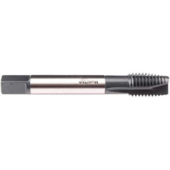 Emuge - M20x2.50 M 3 Flute 6H Plug Spiral Flute Tap - High Speed Steel, NE2 Finish, 140mm OAL, Right Hand Flute, Right Hand Thread, Series C1577300 - Eagle Tool & Supply
