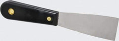 Value Collection - 1-1/2" Wide Chisel Edge Blade Stainless Steel Putty Knife - Nylon Handle, 7.68" OAL - Eagle Tool & Supply