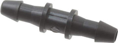 Made in USA - 3/32" Barb, Nylon Single Barbed Tube Splicer - Black - Eagle Tool & Supply