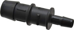 Made in USA - 3/4 x 3/8" Barb, Nylon Single Barbed Tube Reducer - Black - Eagle Tool & Supply