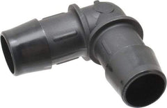 Made in USA - 3/4" Barb, Nylon Single Barbed Tube Elbow - Black - Eagle Tool & Supply