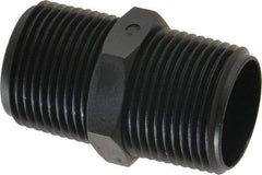 Made in USA - 3/4 NPT Nylon Threaded Tube Fitting - Black - Eagle Tool & Supply