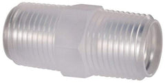 Made in USA - 3/8 NPT Polypropylene Threaded Tube Fitting - Natural - Eagle Tool & Supply
