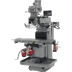 Jet - 54" Long x 12" Wide, 3 Phase Newall DP700 CNC Milling Machine - Variable Speed Pulley Control, NT40 Taper, 5 hp - Eagle Tool & Supply