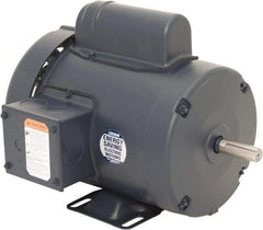 Leeson - 1/2 Max hp, 1,200 Max RPM, Capacitor Start Electric AC DC Motor - 115/230 V Input, Single Phase, 56 Frame, 5/8" Shaft Diam, Rigid Base Mount, TEFC Enclosure - Eagle Tool & Supply