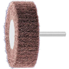 PFERD - 3" Diam x 1" Face Width, Aluminum Oxide Nonwoven Mounted Flap Wheel - 1/4" Shank Mount, 280 Grit, 7,500 Max RPM - Eagle Tool & Supply