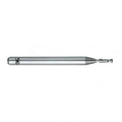 0.015 Dia. x 1-1/2 Overall Length 2-Flute Square End Solid Carbide SE End Mill-Round Shank-Center Cutting-Uncoated - Eagle Tool & Supply