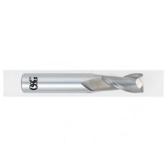 3/4 Dia. x 4 Overall Length 2-Flute .030 C/R Solid Carbide SE End Mill-Round Shank-Center Cutting-Uncoated - Eagle Tool & Supply