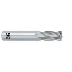 1 Dia. x 4 Overall Length 4-Flute .125 C/R Solid Carbide SE End Mill-Round Shank-Center Cutting-Uncoated - Eagle Tool & Supply