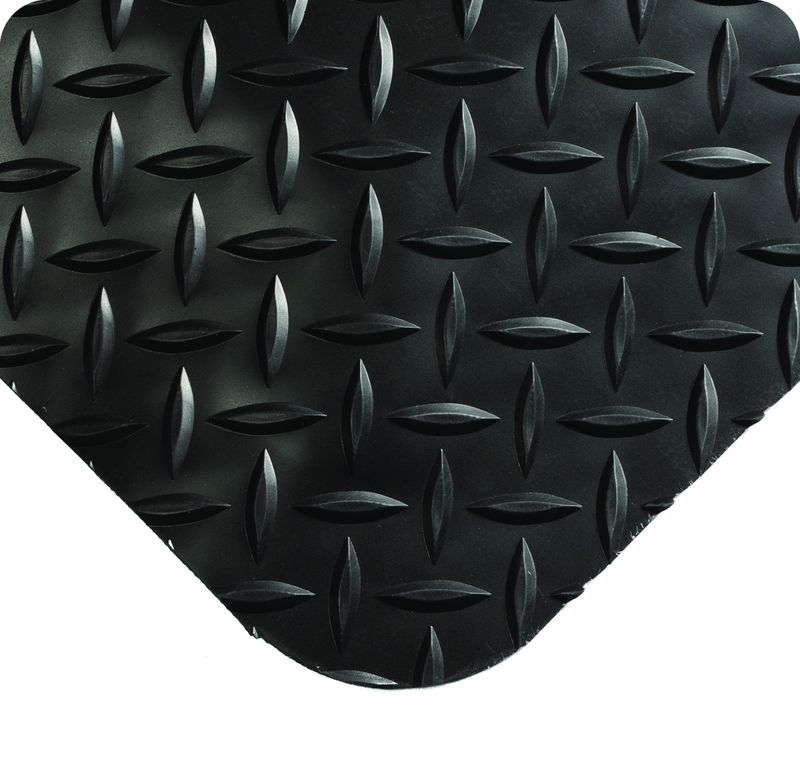 Diamond-Plate SelectÂ 3' x 5' BlackÂ Work Mat - Eagle Tool & Supply
