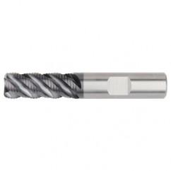 1/4x1/4x3/8x2 .030R 3FL Carbide Roughing End Mill-Round Shank-AlTiN - Eagle Tool & Supply