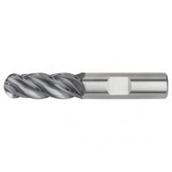 1/8x1/8x1/2x2 Ball Nose 4FL Carbide End Mill-Round Shank-AlTiN - Eagle Tool & Supply