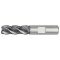 3/16x3/16x5/16x1-1/2 .010 Chamfer 4FL Carbide End Mill-Round Shank-AlTiN - Eagle Tool & Supply