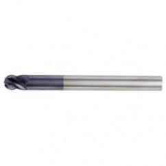 1/2x1/2x5/8x5 Ball Nose 4FL Carbide End Mill-Round Shank-TiAlN - Eagle Tool & Supply