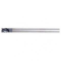 1/2x1/2x5/8x6 4FL Square Carbide End Mill-Round Shank-TiAlN - Eagle Tool & Supply
