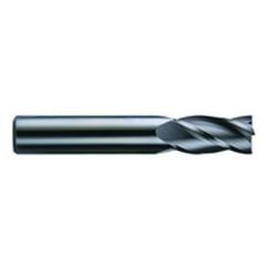 3/8 Dia. x 4 Overall Length 4-Flute Square End Solid Carbide SE End Mill-Round Shank-Center Cut-AlTiN - Eagle Tool & Supply