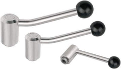 KIPP - 5/8-11, Stainless Steel Threaded Hole Adjustable Clamping Handle - 154.5mm OAL, 76.5mm High - Eagle Tool & Supply
