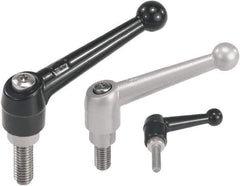 KIPP - 5/8-11, Zinc Threaded Stud Adjustable Clamping Handle - 126mm OAL, 84mm High - Eagle Tool & Supply