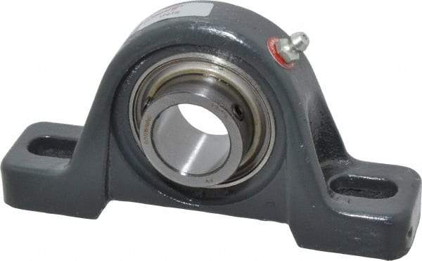 Browning - 1" ID, 5-1/2" OAL x 2-13/16" OAH Pillow Block - 1,651 Lb Static Cap, 2,801 Lb Dyn Cap, 3-15/16" Btw Mnt Hole Ctrs, 1-7/16" Base-to-Ctr Ht, Cast Iron - Eagle Tool & Supply