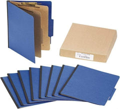 ACCO - 11 x 8 1/2", Letter Size, Dark Blue, File Folders with Top Tab - Right of Center Tab Cut Location - Eagle Tool & Supply