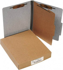 ACCO - 11 x 8 1/2", Letter Size, Gray, File Folders with Top Tab - Right of Center Tab Cut Location - Eagle Tool & Supply