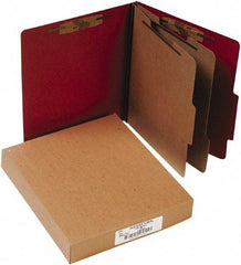 ACCO - 11 x 8 1/2", Letter Size, Earth Red, File Folders with Top Tab - Right of Center Tab Cut Location - Eagle Tool & Supply