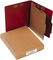 ACCO - 11 x 8 1/2", Letter Size, Earth Red, File Folders with Top Tab - Right of Center Tab Cut Location - Eagle Tool & Supply