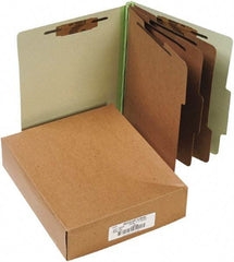 ACCO - 11 x 8 1/2", Letter Size, Leaf Green, File Folders with Top Tab - Right of Center Tab Cut Location - Eagle Tool & Supply