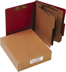 ACCO - 11 x 8 1/2", Letter Size, Earth Red, File Folders with Top Tab - Right of Center Tab Cut Location - Eagle Tool & Supply