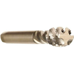 Emuge - M30x1.50 Metric Fine 6 Flute 6H Bottoming Spiral Flute Tap - Cobalt, Bright Finish, 150mm OAL, Right Hand Flute, Right Hand Thread, Series Enorm - Eagle Tool & Supply